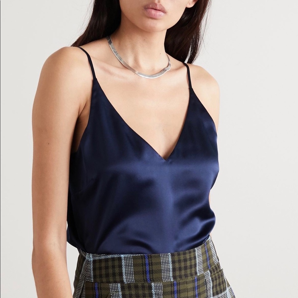 L'AGENCE Navy Camisole
